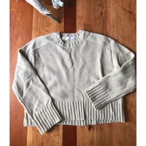 Everlane Wool Cashmere Square Crew : Cream